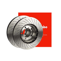 Brembo 08.9148.1X Xtra UV Coated solid drilled Rear Brake Rotor AUDI/S