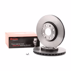 Brake disc; BREMBO; COATED DISC LINE; 257 22 4 internally vented Coated; for VAUXHALL, FIAT, OPEL; 55700920, 55700921, 600107 ...