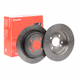 Brake disc; BREMBO; XTRA LINE; 259 10 4 solid, Perforated Coated High-carbon; for MINI; 34211503070, 34216774987