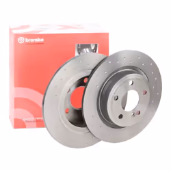 Brake disc; BREMBO; XTRA LINE; 295 10 5 solid, Perforated Coated High-carbon; for MERCEDES-BENZ; 2464230112, A2464230112, A24 ...