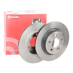 BREMBO Brake disc MERCEDES-BENZ: CLA Coupe, A-Class, B-Class XTRA LINE 10mm 5 solid, Perforated Coated High-carbon 08.B348.4X 2464230112,A2464230112