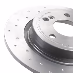 BREMBO Brake disc MERCEDES-BENZ: CLA Coupe, A-Class, B-Class XTRA LINE 10mm 5 solid, Perforated Coated High-carbon 08.B348.4X 2464230112,A2464230112 - Additional view 4