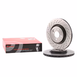 Brake disc; BREMBO; COATED DISC LINE; 316 22 4 internally vented, slotted/perforated Coated High-carbon; for MINI; 3411678437 ...