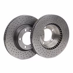 BREMBO Brake disc PORSCHE: 911 Coupe, 911 Convertible, 718 Cayman Coupe COATED DISC LINE 34mm 5 perforated/vented Coated High-carbon 09.C877.11