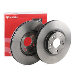 BREMBO Brake disc HONDA: CIVIC 7 Hatchback COATED DISC LINE 25mm 5 internally vented Coated 09.9544.11 45251S6MA10,45251SPAH50 Brake rotor