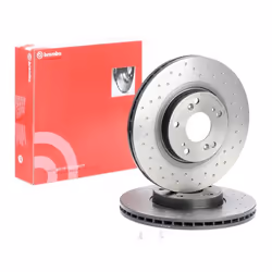 Brake disc; BREMBO; 296 25 5 perforated/vented Coated High-carbon; for HONDA; 45251TL1G00, 45251TL1G01