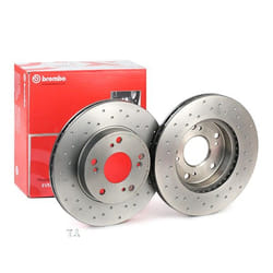 BREMBO Brake disc HONDA: CIVIC 7 Hatchback, CR-Z, CIVIC 8 21mm 5 perforated/vented Coated High-carbon 09.5457.3X 45251SNA010,45251S6M000,45251SNA000
