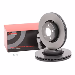 Brake disc; BREMBO; CO-CAST DISCS LINE; 305 28 5 internally vented, two-part brake disc Coated High-carbon; for MERCEDES-BENZ ...