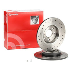 BREMBO Brake disc ABARTH: Punto COATED DISC LINE 10mm 4 solid, Perforated Coated 08.9460.71 50902167 Brake rotor, Brake discs, Brake rotors