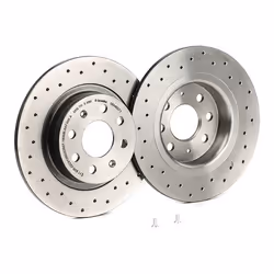 BREMBO Brake disc ABARTH: Punto COATED DISC LINE 10mm 4 solid, Perforated Coated 08.9460.71 50902167 Brake rotor, Brake discs, Brake rotors