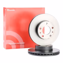 Brake disc; BREMBO; COATED DISC LINE; 280 28 5 internally vented Coated; for PEUGEOT, FIAT, CITROËN, OPEL, VAUXHALL; 16124351 ...