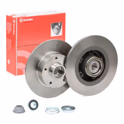 Brake disc; BREMBO; 274 11 5 solid; for RENAULT; 402029646R, 432000007R, 432020984R, 432024048R, 8660003523