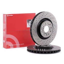 BREMBO Brake disc HONDA: CIVIC 10, CIVIC 9 COATED DISC LINE 32mm 5 perforated/vented Coated High-carbon 09.C338.11 45251TV8E02 Brake rotor