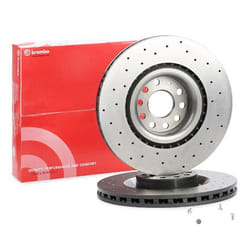 BREMBO Brake disc VOLKSWAGEN: Scirocco III, GOLF 6, SEAT: Leon II Hatchback, AUDI: A3 Hatchback 30mm 5 perforated/vented Coated High-carbon 09.C892.1X