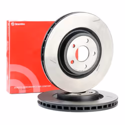 Brake disc; BREMBO; 380 34 5 internally vented, slotted Coated High-carbon; for JEEP; 5181513AB, 5181513AC, 5181513AD