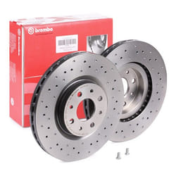 BREMBO Brake disc ALFA ROMEO: MiTo, FIAT: BRAVO 2, Stilo Hatchback, CHRYSLER: Delta Hatchback 26mm 4 perforated/vented Coated High-carbon 09.5180.3X