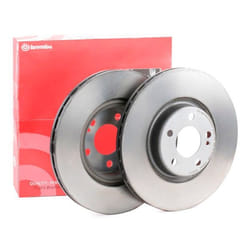 BREMBO Brake disc MERCEDES-BENZ: GLC Off-Road, C-Class Saloon, C-Class Coupe 24mm 5 internally vented, two-part brake disc Coated High-carbon