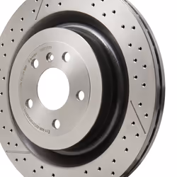 BREMBO Brake disc MERCEDES-BENZ: GLS, ML-Class, GLE Off-Road 26mm 5 internally vented, slotted/perforated Coated High-carbon 09.B710.11 1664230512 - Additional view 5