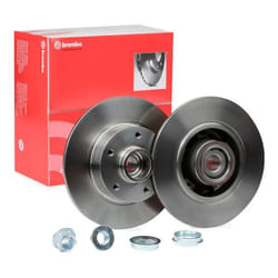 BREMBO Brake disc RENAULT: Megane 4 8mm 5 solid 08.B391.37 432000185R,432006609R,432027412R Brake rotor, Brake discs, Brake rotors