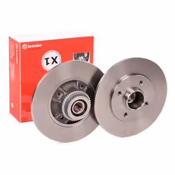 Brake disc; BREMBO; 238, 238 8 4 solid; for RENAULT; 7700780078, 7700829553, 7701204293, 7701204294, 7701204523
