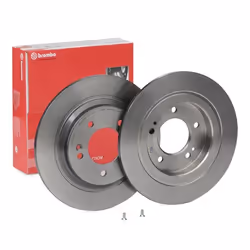 Brake disc; BREMBO; 284 10 5 solid Coated High-carbon; for KIA, HYUNDAI; 584113V500, S584113V500, 584113V500, 584113Q000, 584 ...