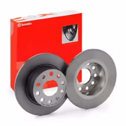 BREMBO Brake disc SKODA: Octavia 3 Schrägheck, Octavia 3 Combi 10mm 9 solid Coated 08.D616.11 5Q0615601C,5QD615601B Brake rotor, Brake discs - Additional view 6