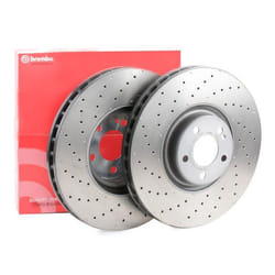 BREMBO Brake disc MERCEDES-BENZ: GLC Off-Road, EQC, C-Class Coupe 36mm 5 perforated/vented, two-part brake disc Coated High-carbon 09.D524.13