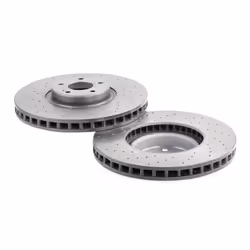 BREMBO Brake disc MERCEDES-BENZ: GLC Off-Road, EQC, C-Class Coupe 36mm 5 perforated/vented, two-part brake disc Coated High-carbon 09.D524.13 - Additional view 5