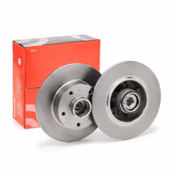 Brake disc; BREMBO; 260 8 5 solid; for RENAULT; 432000166R, 432009292R, 432024629R