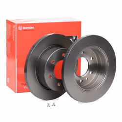 Brake disc; BREMBO; 298 18 6 solid Coated High-carbon; for MERCEDES-BENZ; 9104230200, 910423020007, 9104230300, A9104230200, ...