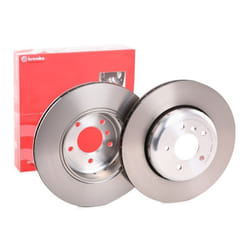 BREMBO Brake disc BMW: 6 Convertible, 6 Coupe, 5 Saloon 24mm 5 internally vented, two-part brake disc Coated High-carbon 09.C418.13 34216763827