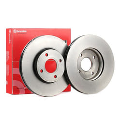 BREMBO Brake disc FORD: FIESTA 5 25mm 4 internally vented Coated High-carbon 09.B588.21 1335684,1360273,1445625,5S6Y1125AA,5S6Y1125AB,5S6Y1125AC