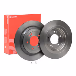 Brake disc; BREMBO; 302 10 5 solid Coated High-carbon; for HYUNDAI, KIA; 58411D3700, 58411D7700, 58411D3700, 58411D3700, 5841 ...