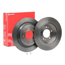 BREMBO Brake disc HYUNDAI: Tucson, ix35, KIA: Sportage IV 10mm 5 solid Coated High-carbon 08.D430.11 58411D3700,58411D7700 Brake rotor, Brake discs