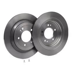 BREMBO Brake disc HYUNDAI: Tucson, ix35, KIA: Sportage IV 10mm 5 solid Coated High-carbon 08.D430.11 58411D3700,58411D7700 Brake rotor, Brake discs