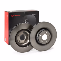 Brake disc; BREMBO; 345 30 5 internally vented Coated High-carbon; for HYUNDAI; 51712S0100