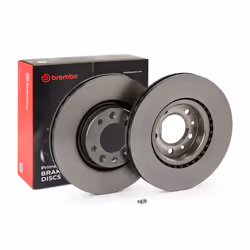Brake disc; BREMBO; 283 26 5 internally vented Coated High-carbon; for CITROËN, VAUXHALL, PEUGEOT, OPEL; 1642765080, 16678512 ...