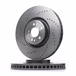 Brake disc; BREMBO; 375 36 5 perforated/vented Coated High-carbon; for MERCEDES-BENZ; 1674211001, A1674211001