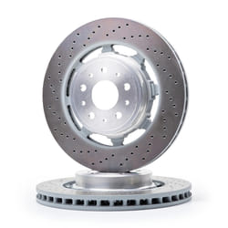 BREMBO Brake disc 32mm 5 internally vented, slotted/perforated, two-part brake disc Coated High-carbon 09.A299.43 257141 Brake rotor, Brake discs
