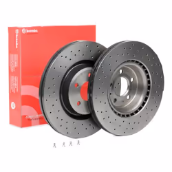 Brake disc; BREMBO; 345 30 5 perforated/vented Coated High-carbon; for AUDI, PORSCHE; 4G0615301, 4G0615301AE, 4G0615301AF, 4G ...
