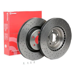 BREMBO Brake disc AUDI: A5 B8 Convertible, A5 B8 Sportback, A6 C7 Saloon, PORSCHE: Macan 30mm 5 perforated/vented Coated High-carbon 09.B970.1X
