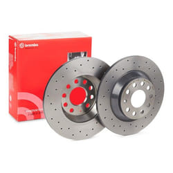 BREMBO Brake disc AUDI: TT Coupe, Q3, VOLKSWAGEN: Tiguan II, Passat B8 Saloon, SKODA: Superb III Hatchback 12mm 5 solid, Perforated Coated 08.C501.1X