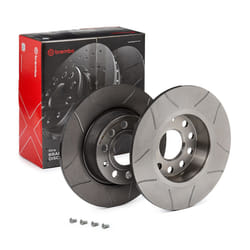 BREMBO Brake disc AUDI: A3 Hatchback, A3 Sportback, SKODA: Yeti, Octavia 3 Combi, SEAT: Leon III Hatchback 10mm 9 solid, slotted Coated 08.B413.75