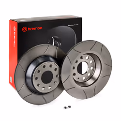 Brake disc; BREMBO; 300 12 9 solid, slotted Coated; for VOLKSWAGEN, AUDI, SKODA, SEAT, VW; 3Q0615601, 3Q0615601A, L3QD615601, ...