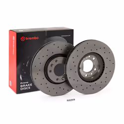 Brake disc; BREMBO; 303,5 28 5 perforated/vented Coated High-carbon; for PEUGEOT, CITROËN, VAUXHALL, OPEL, DS; 1642760480, 42 ...