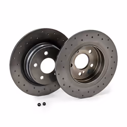 BREMBO Brake disc MERCEDES-BENZ: E-Class Coupe, C-Class Saloon, C-Class Coupe 10mm 5 solid, Perforated Coated High-carbon 08.A612.4X 2044230612
