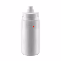 Elite Fly 550ml Bottle White Tex - Ultra-Lightweight Ergonomic Sports Water Bottle with Enhanced Grip