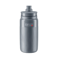 Elite Fly 550ml Bottle (Grey  Textured) - Ultra-Lightweight Sports Drink Bottle with High Flow Valve