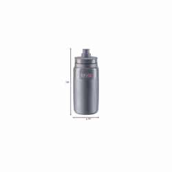 Elite Fly 550ml Bottle (Grey  Textured) - Ultra-Lightweight Sports Drink Bottle with High Flow Valve