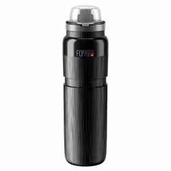 Elite Fly MTB 950ml Bottle Black Tex - Ultra-Lightweight Dust-Proof Hydration Bottle for Mountain and Gravel Riding